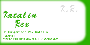 katalin rex business card